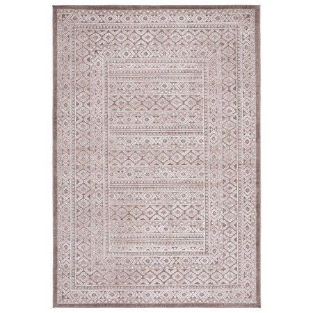 Safavieh 9 x 12 ft. Toscana Rectangle Power Loomed Rug Ivory & Brown TOS658A-9